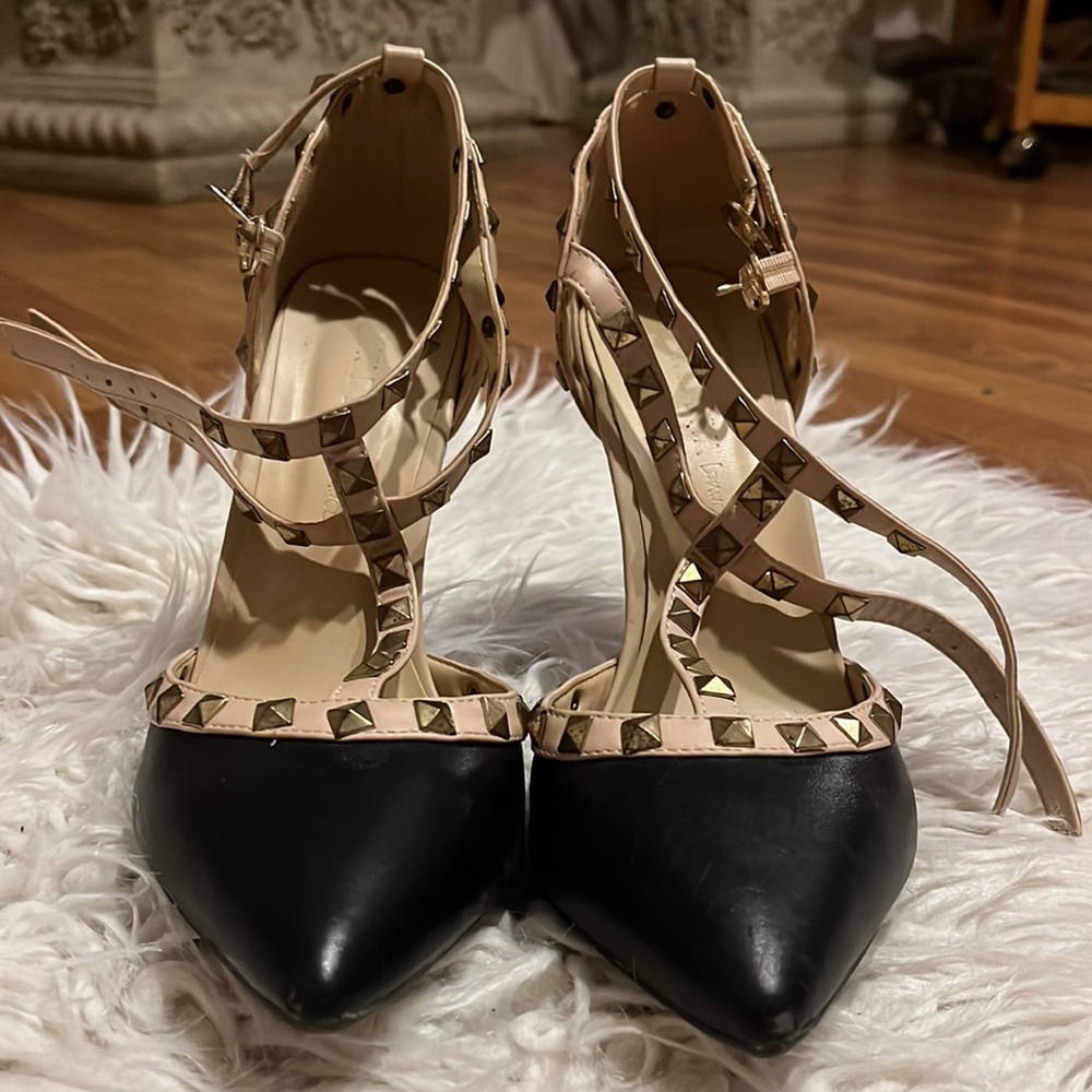 black heels